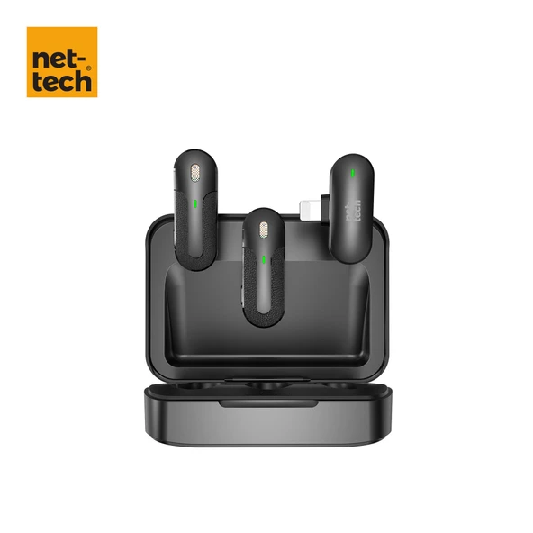 Nettech NT-0T09 Plastik Lightning Kablosuz Yaka Mikrofonu NT-107448 ürün görseli 1