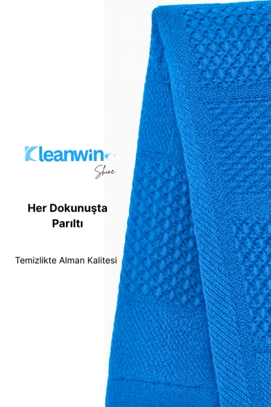 Kleanwin Shine 3’lü Mikrofiber Cam Bezi Seti – Ev ve Araç Cam Temizlik Bezi, İz Bırakmayan Mikrofiber Bez - Resim 7