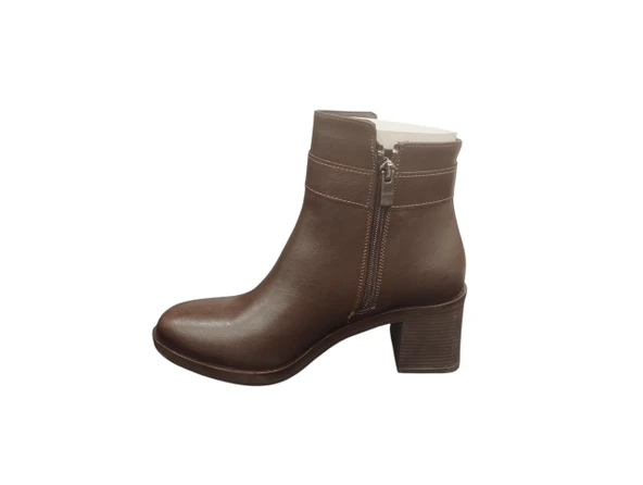 Ventes 9061512Z Yandan Fermuarlı 6 cm Kalın Topuk Günlük Kadın Bot - 6