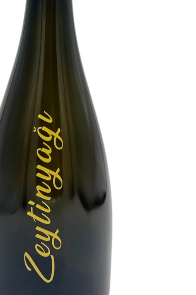 Amber Renk Kabartma Baskılı 750 ML Cam Yağdanlık Şişe 2'li Sofra Mutfak Sunum Sosluk - 4