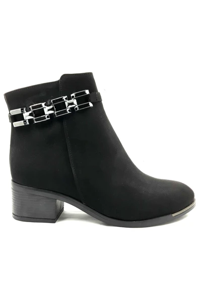 325035 Siyah 5 Cm Fermuarlı Kadın Bot ürün görseli