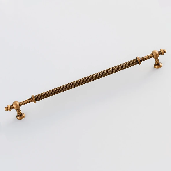 Ladin Tırtıklı Antik Bakır Metal Kulp 320 mm Dayanıklı Kulpları Mobilya Çekmece Dolap Kapak Kulpu ürün görseli