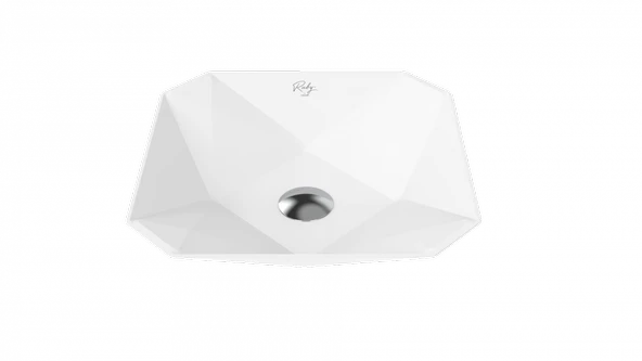 Creavit RB040 Ruby Diamond 40 cm Tezgah Üstü Lavabo Mat Beyaz ürün görseli