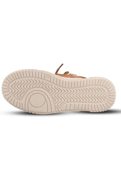 Mp 242-1876, Taba Süet Kadın Bağcıklı Spor Bot - Resim 4