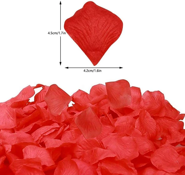 Kırmızı Renk Gül Yaprağı – 10 Paket 1000 Adet ürün görseli