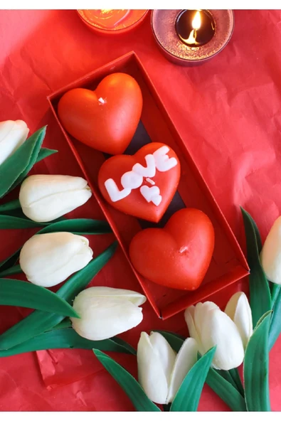 Ligona Home Sevgililer Günü Hediyesi, Doğum Günü Hediyesi, Özel Gün Hediye Seti Love Mum 3lü Set