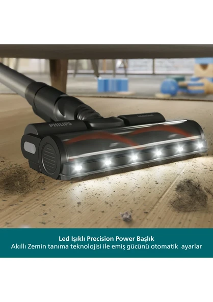 Philips 6000 Serisi XC6453/00 Şarjlı Dikey Süpürge - Resim 4