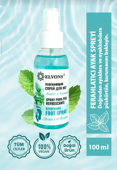 ELVONS-SALLY FERAHLATICI AYAK SPREYİ 100 ML ürün görseli 1