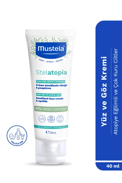 Mustela Stelatopia Emollient Face Cream 40 ml ürün görseli 1