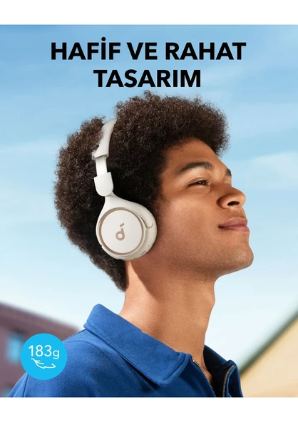 Anker SoundCore H30i Beyaz Kulak Üstü Bluetooth Kulaklık - Resim 4