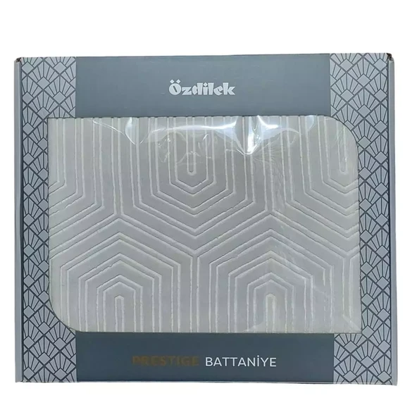 Özdilek Prestige Kalın Embos Çift Kişilik Battaniye (220x240)-Gri Yeni - Resim 2