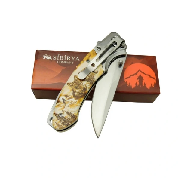 Sibirya Çift Kurt Çakı - Resim 2