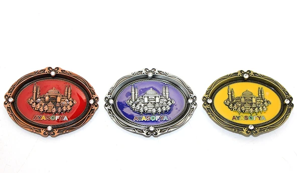İstanbul Temalı Metal Magnet Ayasofya Kabartmalı ürün görseli
