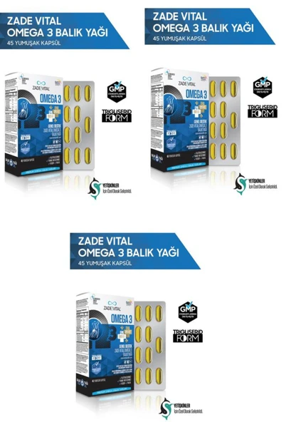 Omega 3 Premium Genel 45 Kapsül - 3 'lü Paket