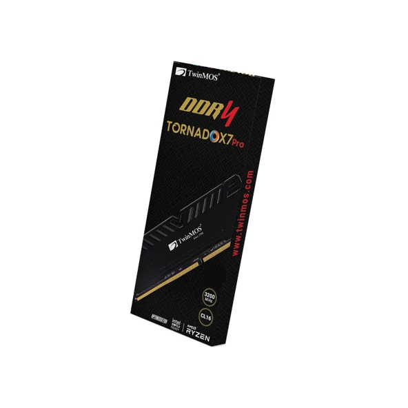 Twinmos TornadoX7 Pro 8 GB 3200 Mhz CL16 TMD48GB3200D16BKX7P DDR4 Tek Modül Ram - 3