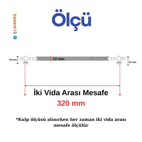 Ladin Tırtıklı Antik Bakır Metal Kulp 320 mm Dayanıklı Kulpları Mobilya Çekmece Dolap Kapak Kulpu - Resim 4
