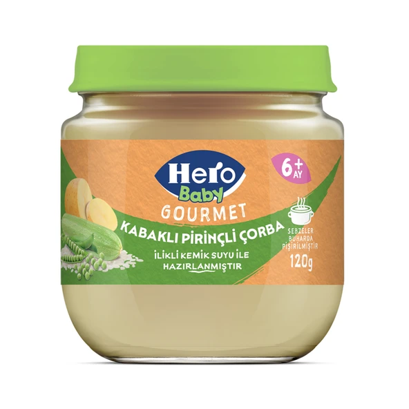 Hero Baby Gourmet Kabaklı Pirinçli Çorba 120 G 6+ Ay ürün görseli