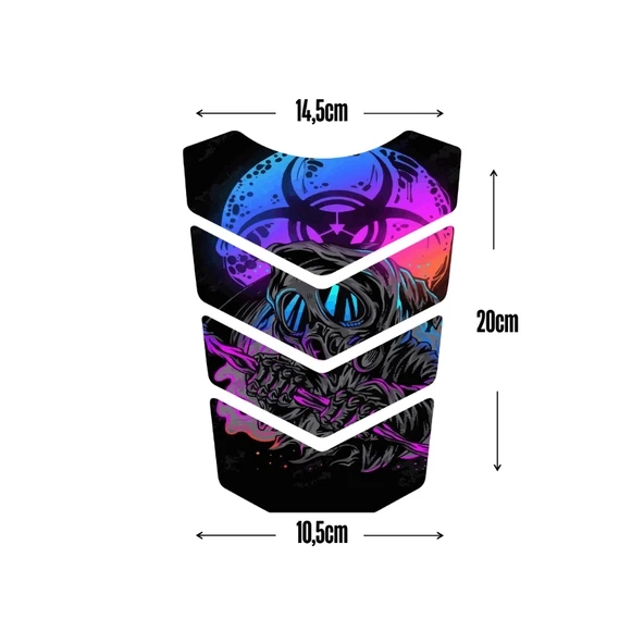 Universal Renkli Tank Pad  (R-U-7) - Resim 3