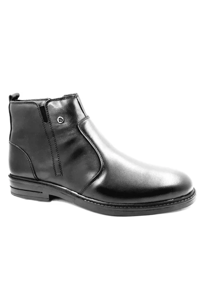 385040 Siyah Kışlık Kürklü Fermuarlı Erkek Bot - Resim 3