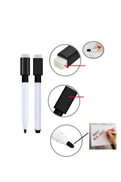 Ligona Home 5 Adet Yaz Sil Kalem Siyah - 2