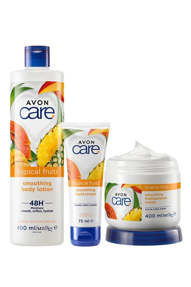 Care Tropical Fruits Ananas Mango Ve Papaya Özlü Krem Seti ürün görseli 1