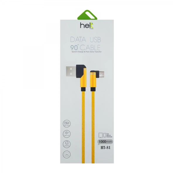 Helt HT-81 Plastik 100 Cm Micro Şarj ve Data Kablosu VR-9749 - Resim 9