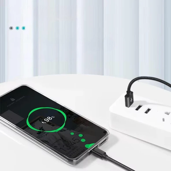 Nettech NT-DC02 İp Örgü 300 Cm Micro Şarj ve Data Kablosu NT-31111 - Resim 3