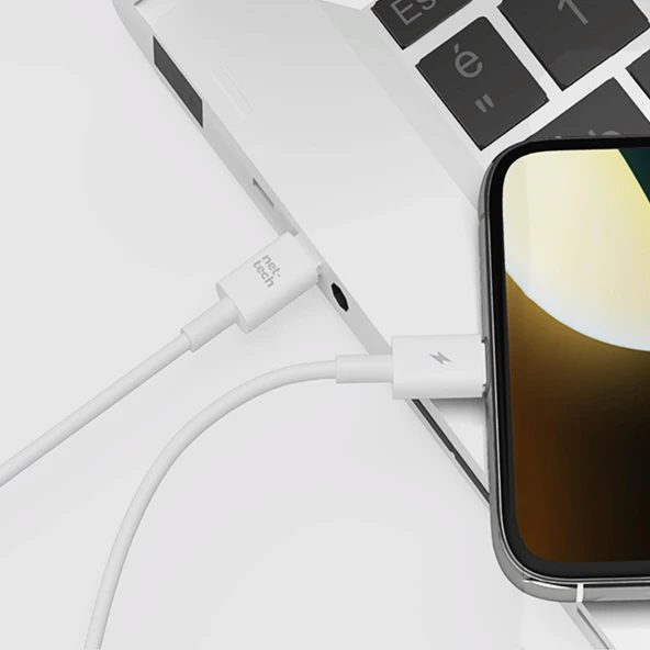 Nettech NT-DC53 60W Plastik 100 Cm Type-C To Type-C Şarj ve Data Kablosu NT-112819 - Resim 2