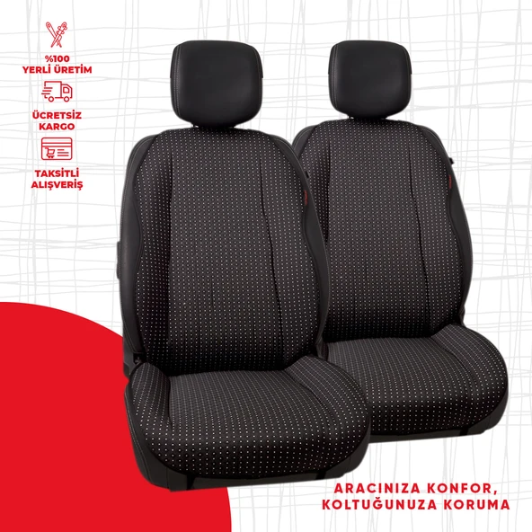 Beyaz Noktalı Siyah Jakar Dokuma ürün görseli