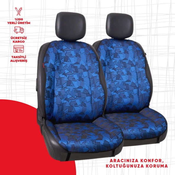 Mavi Cam Kırığı Jakar Dokuma Minder ürün görseli