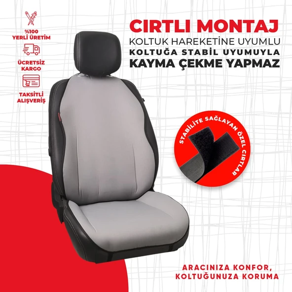 Düz Gri Jakar Dokuma - Resim 3