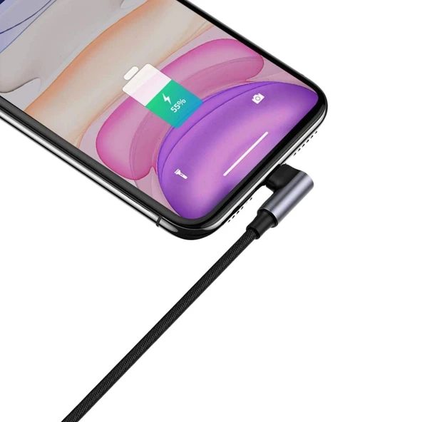 Helt HT-DC13 PD 45W İp Örgü 100 Cm Type-C To Type-C Şarj ve Data Kablosu NT-31291 - Resim 2