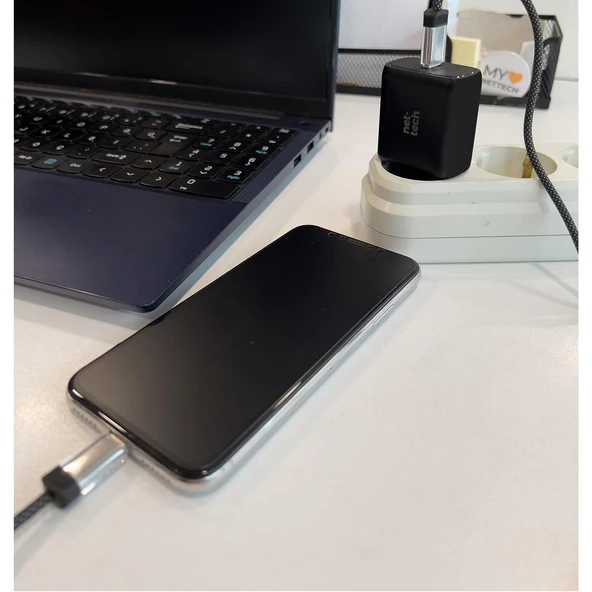 Nettech NT-DC46 30W Plastik 100 Cm Type-C To Lightning Şarj ve Data Kablosu NT-108317 - Resim 2