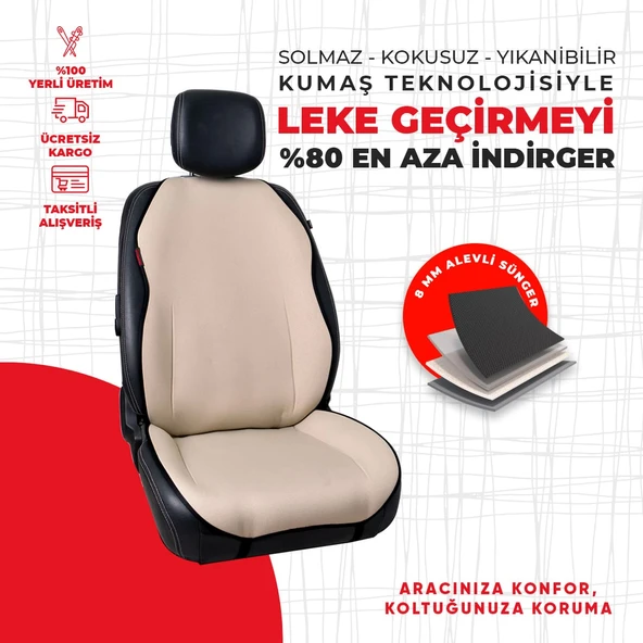 Düz Krem Jakar Dokuma - Resim 4