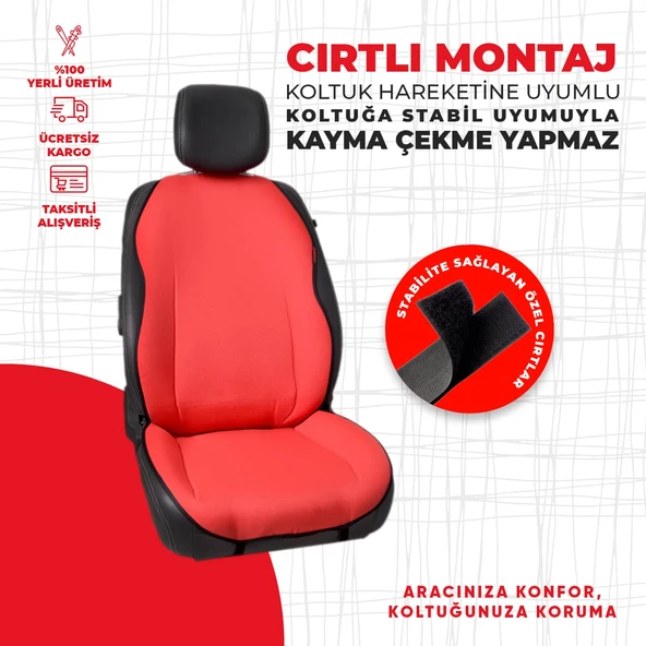 Kırmızı Custom Jakar Dokuma Minder - Resim 3