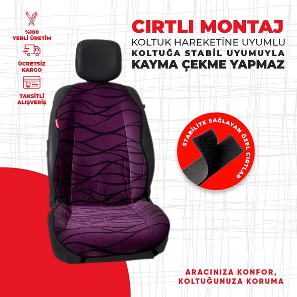 Mor Tay Tüyü Minder - Resim 3