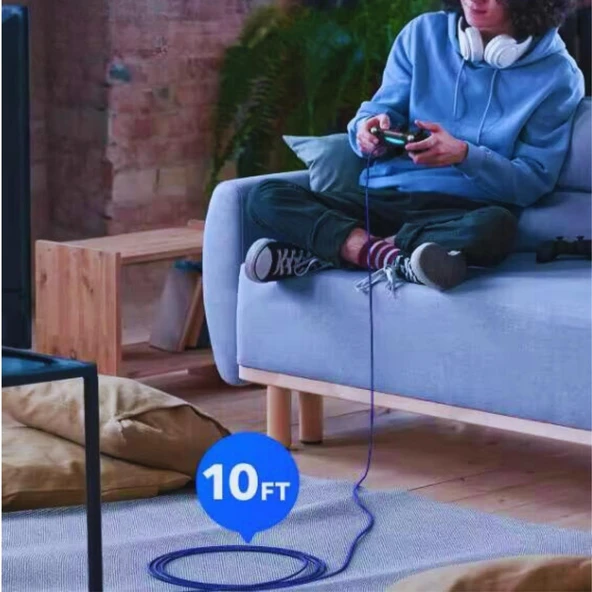 Nettech NT-DC02 İp Örgü 300 Cm Micro Şarj ve Data Kablosu NT-31111 - Resim 4