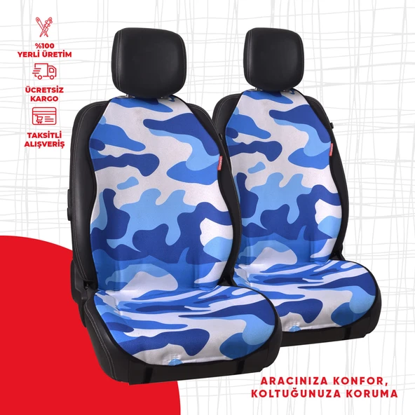 Dijital Baskılı Mavi Kamuflaj Desen ürün görseli