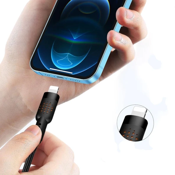 Nettech NT-DC33 30W Plastik 100 Cm Type-C To Lightning Şarj ve Data Kablosu NT-108300 - Resim 2