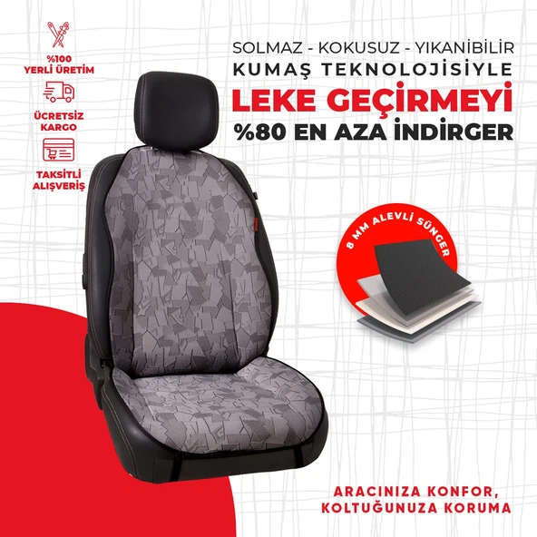 Gri Cam Kırığı Jakar Dokuma Minder - Resim 4