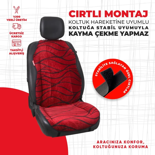 Bordo Tay Tüyü Minder - Resim 3