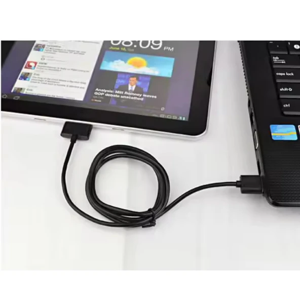 Samsung P1000 Plastik 100 Cm Şarj ve Data Kablosu NT-1994 - Resim 3