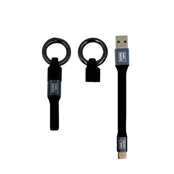 Nettech NT-DC21 3A Plastik 20 Cm Type-C Şarj ve Data Kablosu NT-DC21 ürün görseli