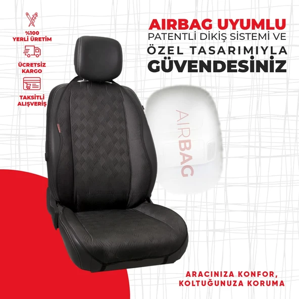 Siyah Dört Çizgili Jakar Dokuma - Resim 2