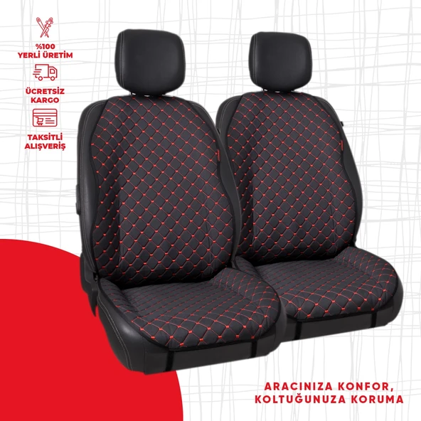 Kırmızı Kapitone Siyah Jakar Dokuma ürün görseli