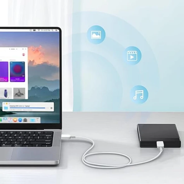 Helt Note 3 Plastik 100 Cm Şarj ve Data Kablosu NT-9590 - Resim 3