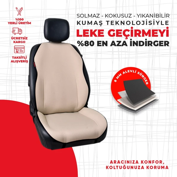 Bej Custom Jakar Dokuma Minder - Resim 4