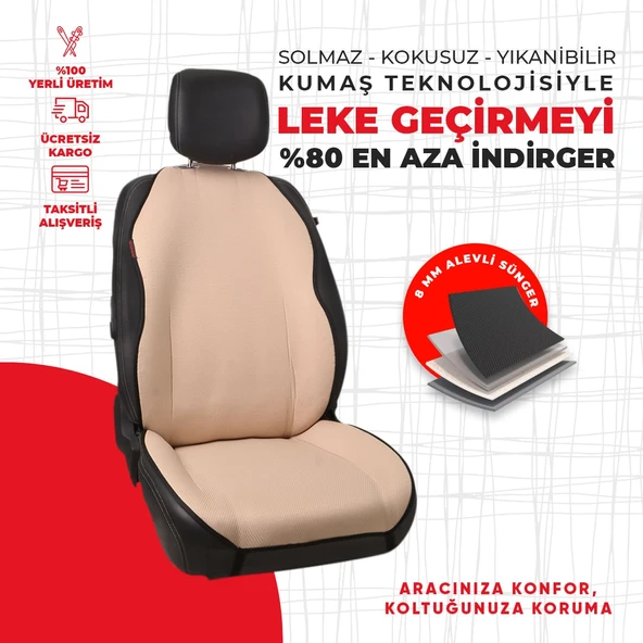 Bej Noktalı Jakar Dokuma - Resim 4