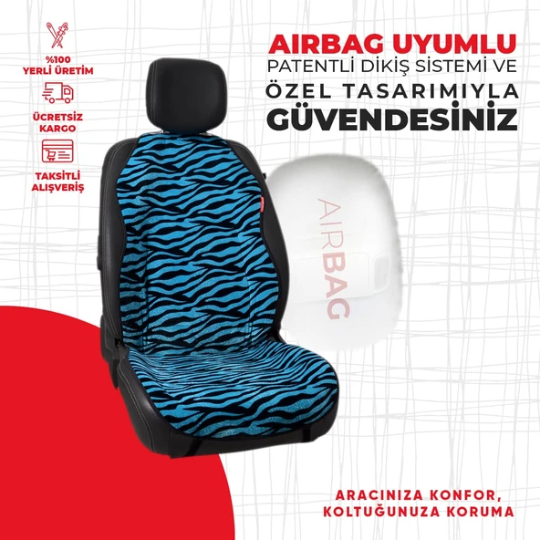 Mavi Tay Tüyü Minder - Resim 2