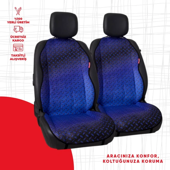 Dijital Baskılı Mavi Metal Desen ürün görseli